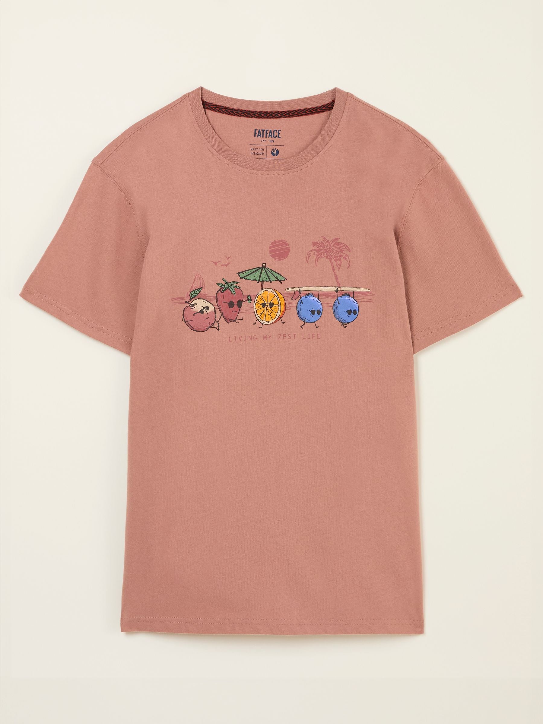 Brown Living The Zest Life Tshirt