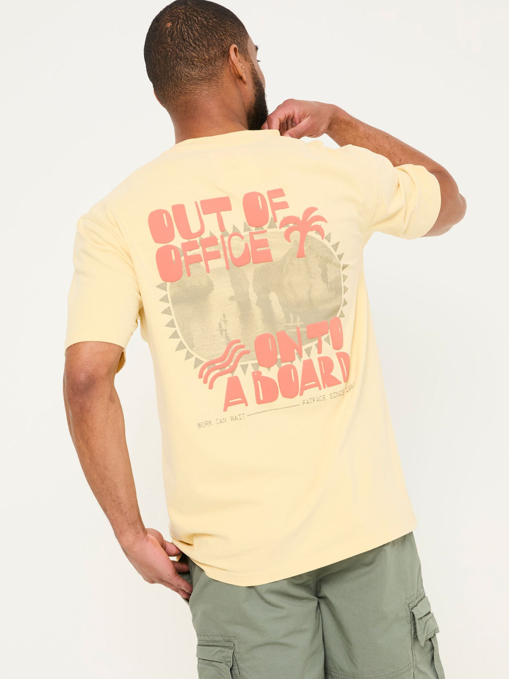 Yellow Out Of Office 100% Cotton T-Shirt