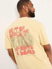Yellow Out Of Office 100% Cotton T-Shirt