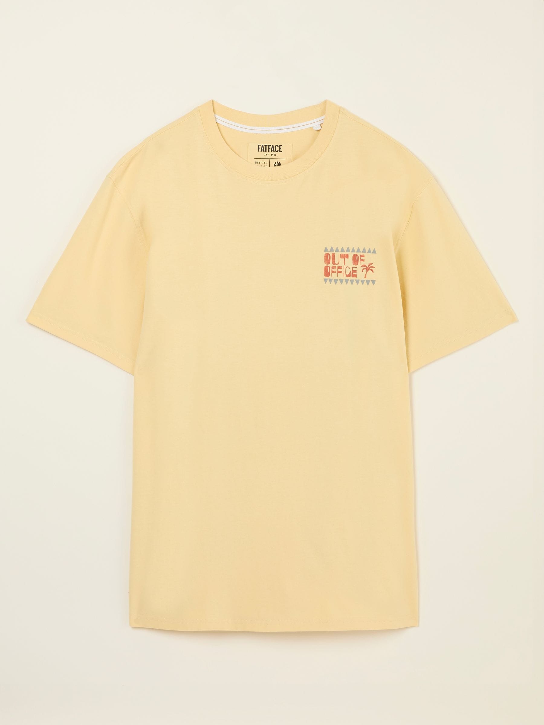Yellow Out Of Office 100% Cotton T-Shirt
