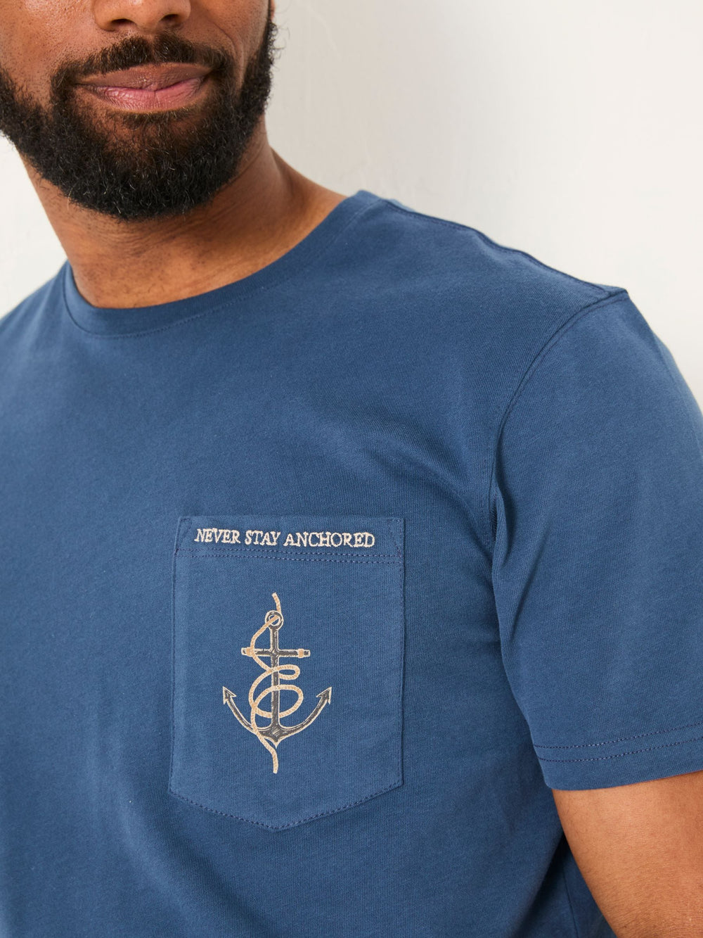 Navy Anchor Pocket Tshirt