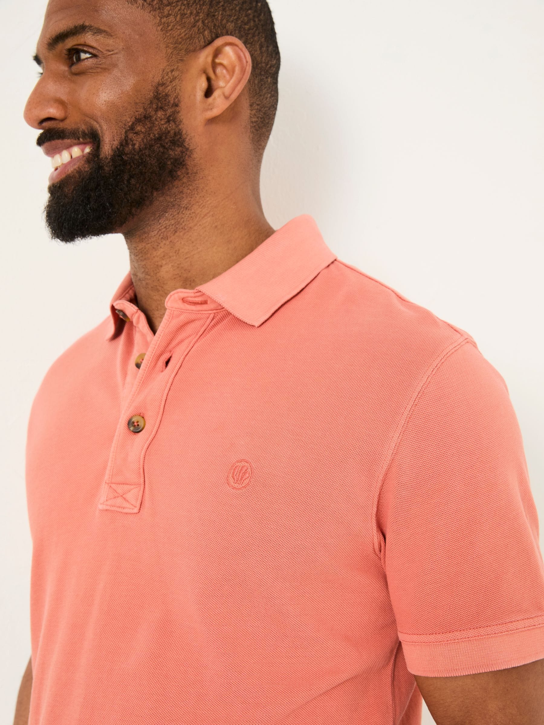 Orange Pique Polo