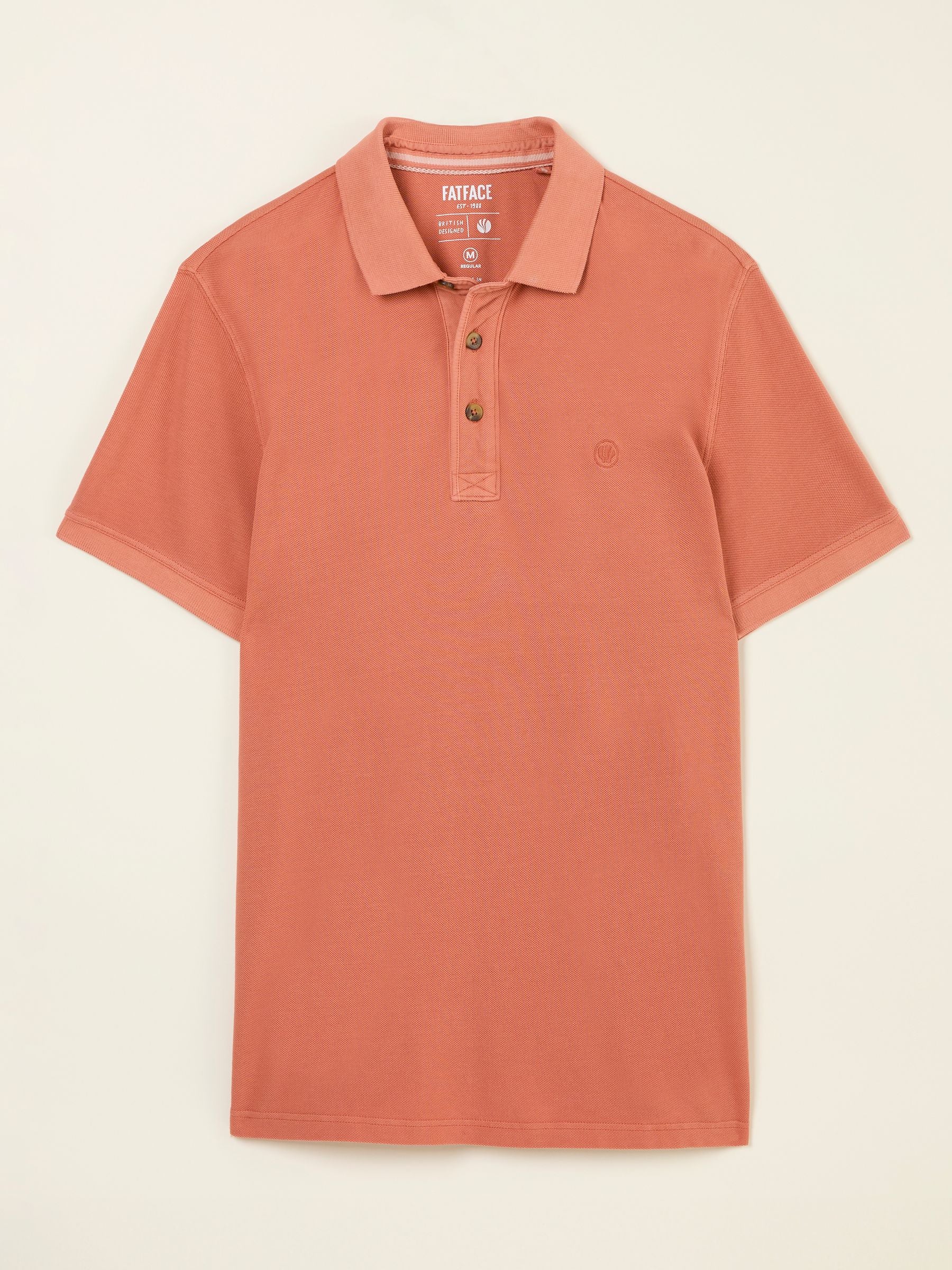 Orange Pique Polo