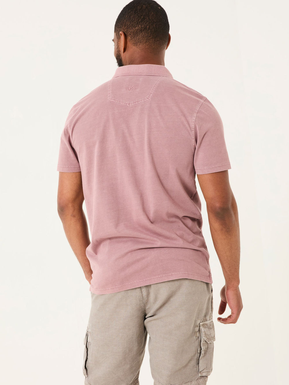 Stoke Heather Purple Short Sleeve Polo Shirt