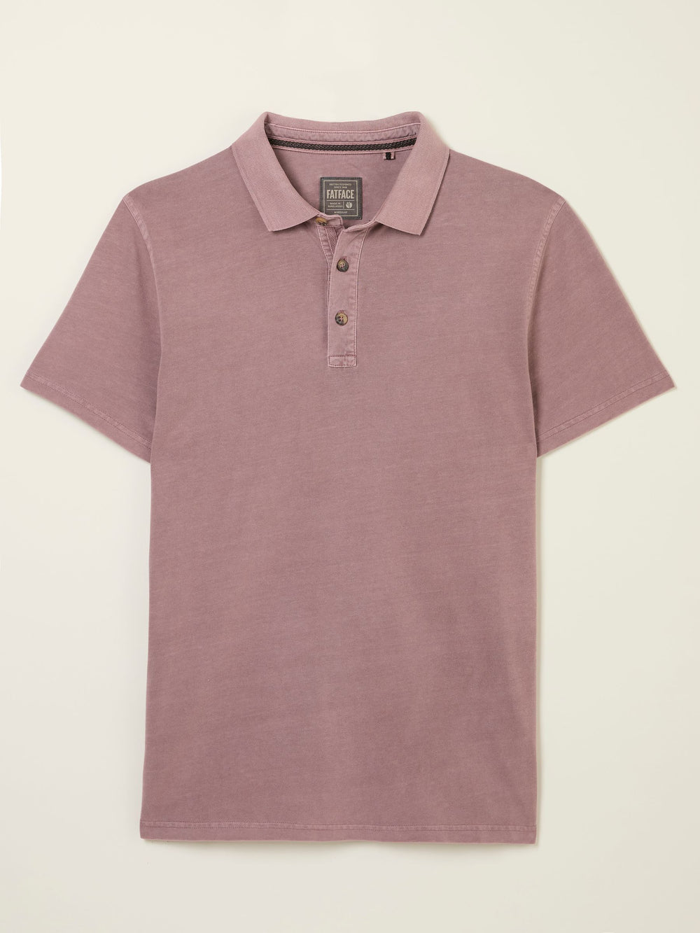 Stoke Heather Purple Short Sleeve Polo Shirt
