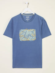 Indigo Blue Octopus Graphic Indigo T-shirt