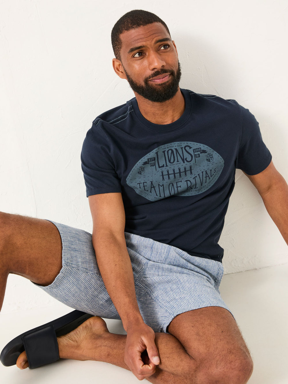 Navy Lions Tour Graphic Tshirt