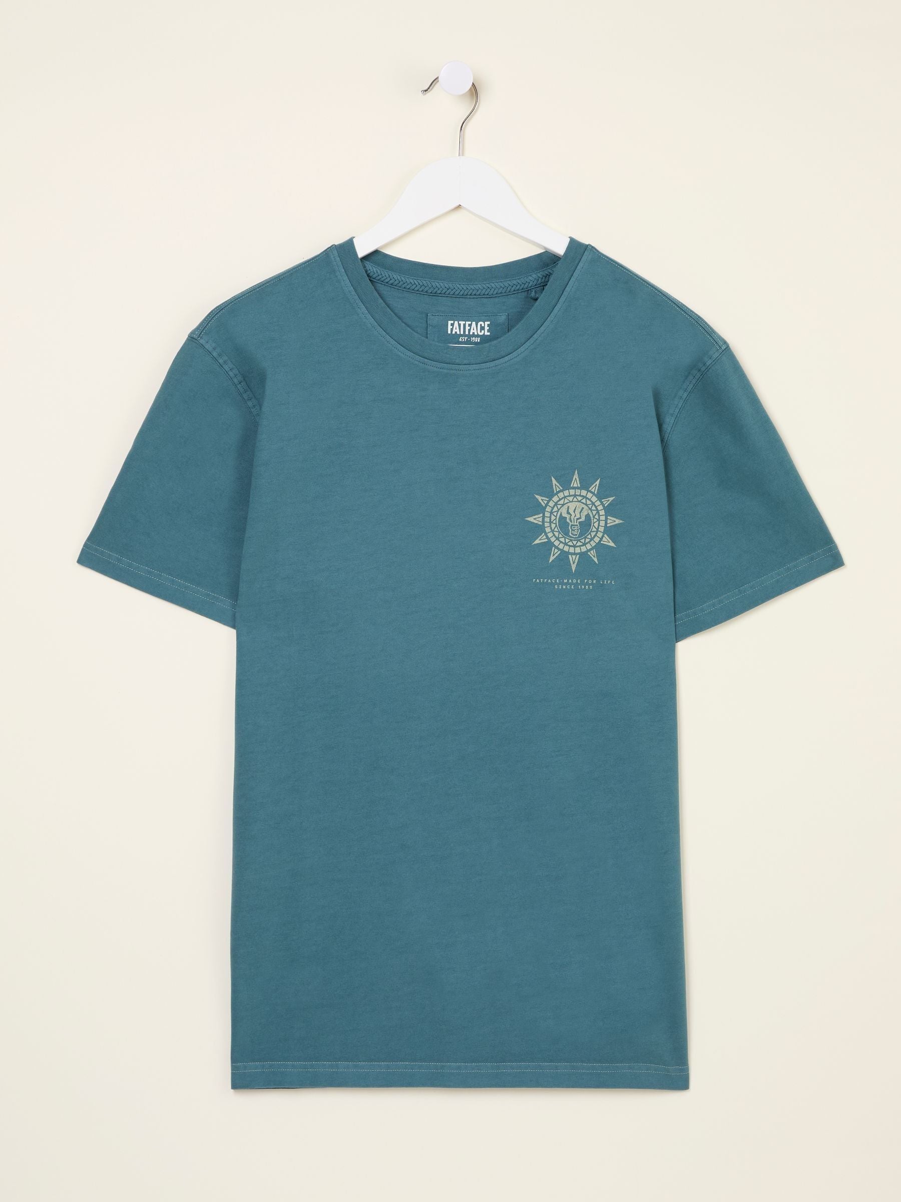 Dark Teal Blue Bike Mandala Graphic Tshirt
