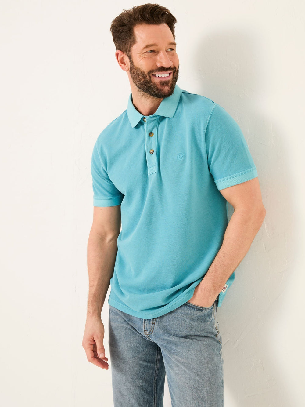 Bright Blue Pique Polo