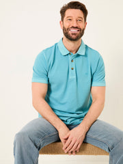 Bright Blue Pique Polo