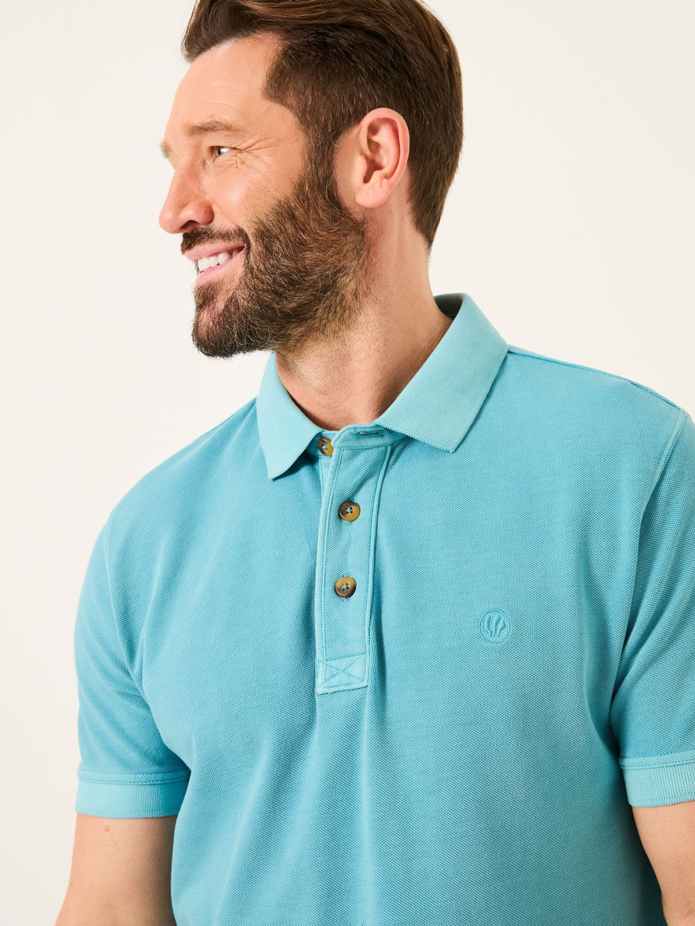Bright Blue Pique Polo