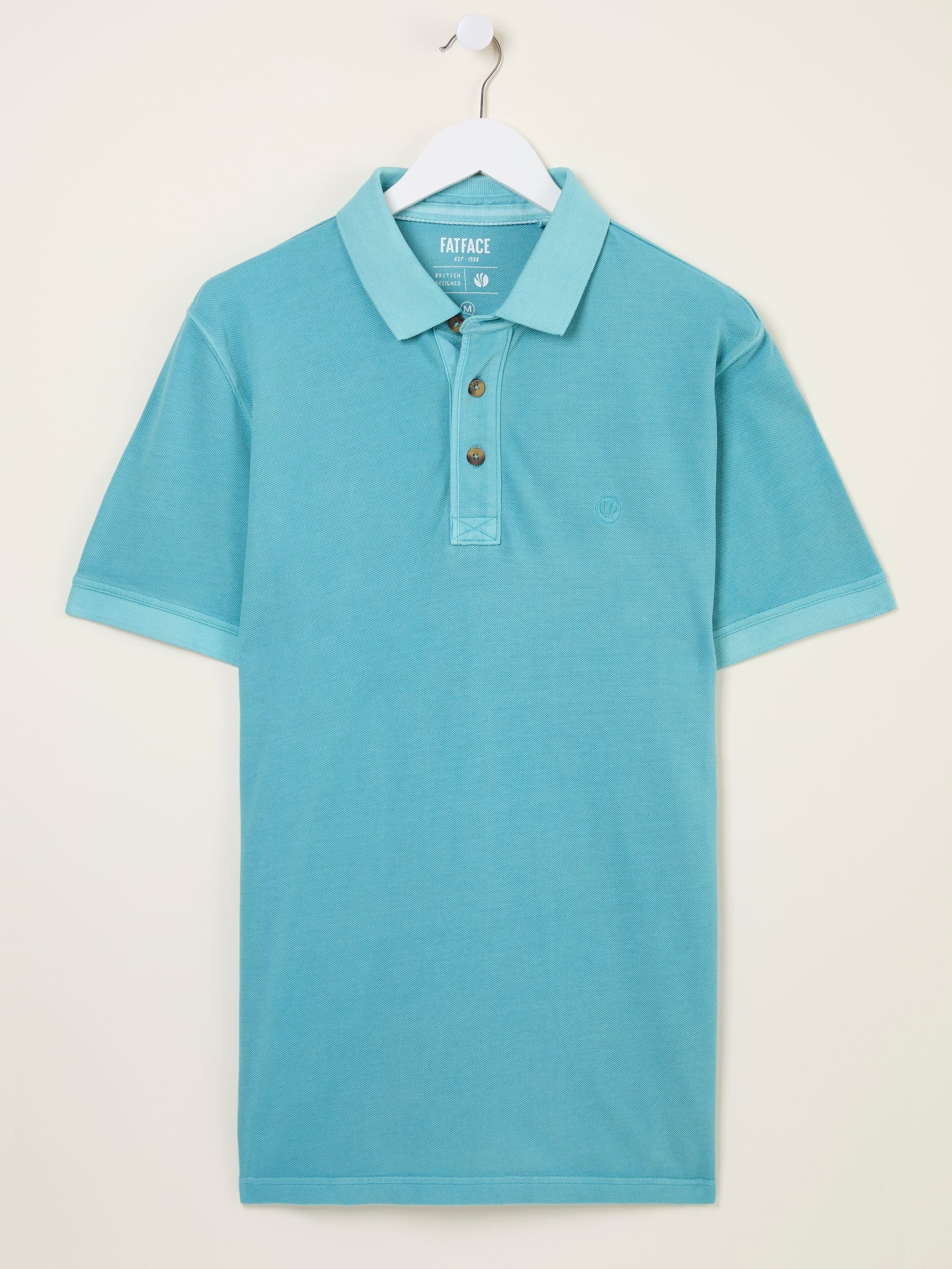 Bright Blue Pique Polo