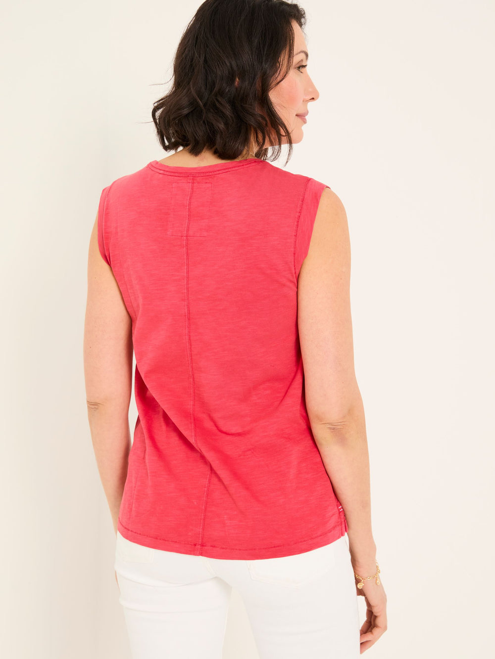 Tia Rust Red Jersey Tank Top