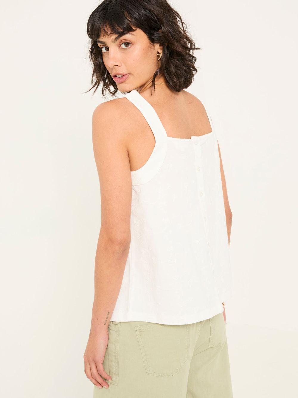 Carly White Cami Top