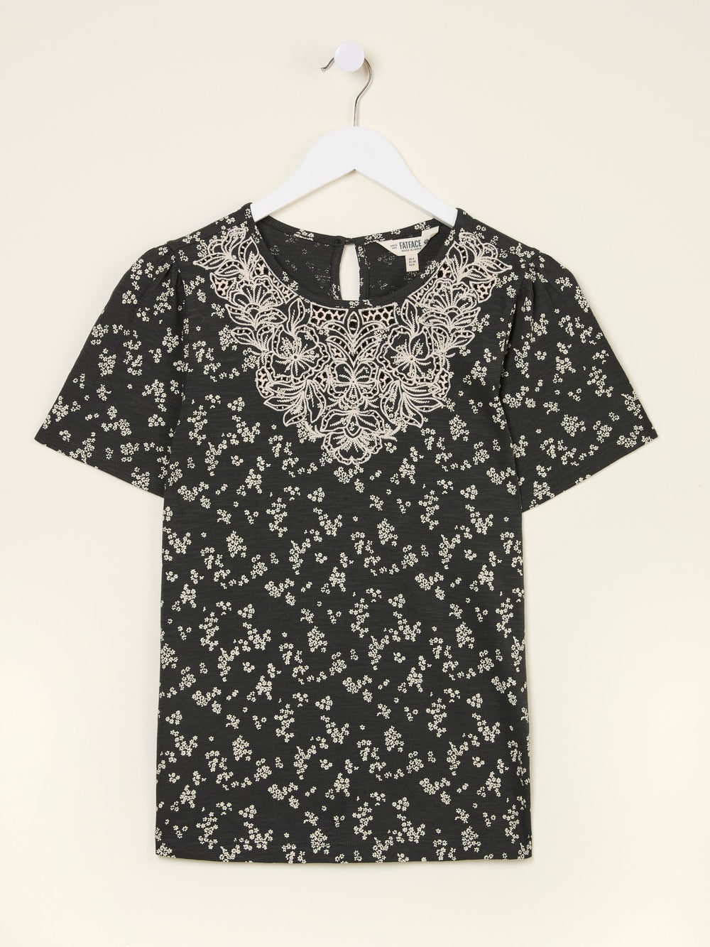 Leoni Black Mono Ditsy T Shirt