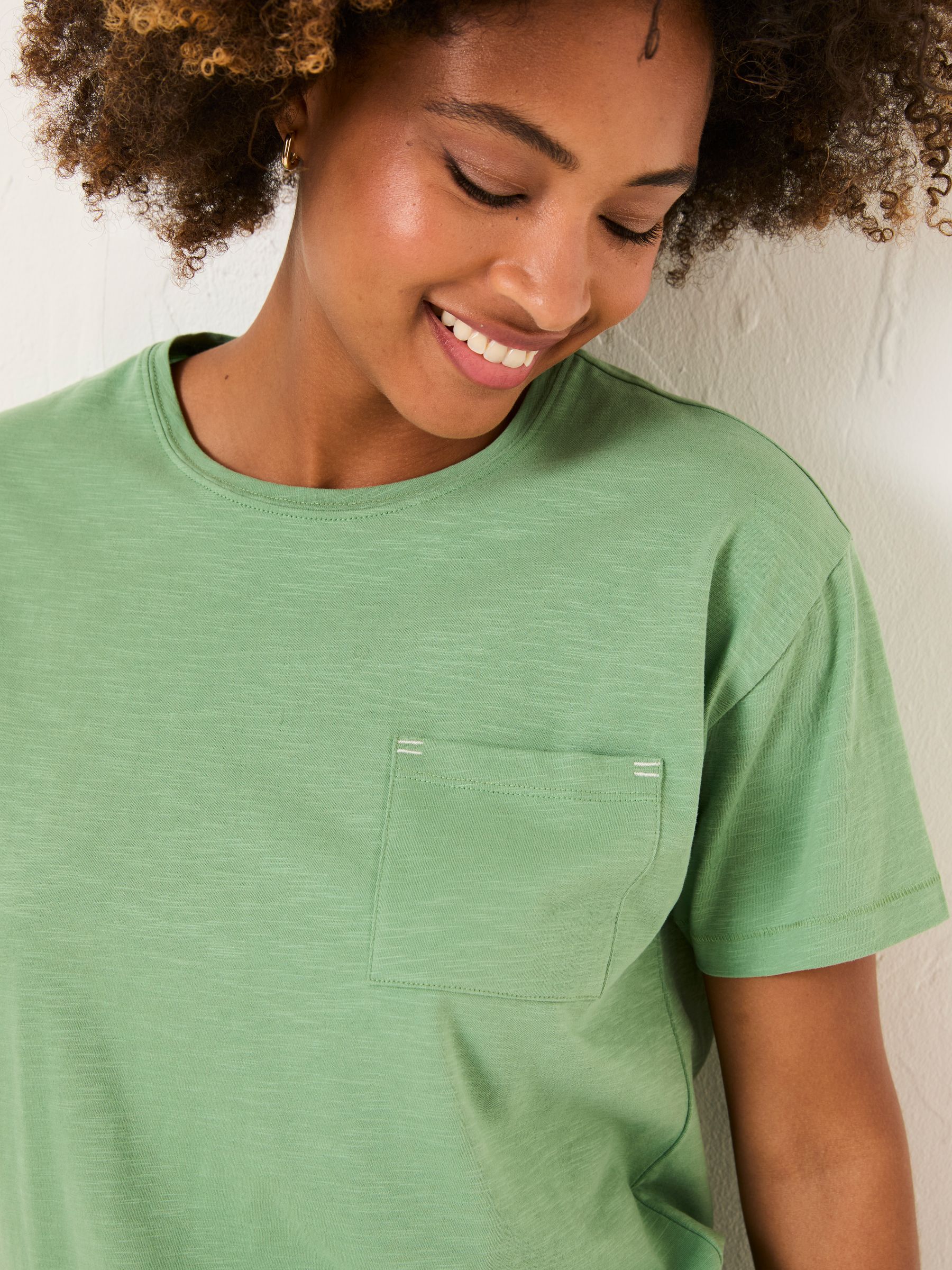 Lily Dark Teal Green 100% Cotton T-Shirt