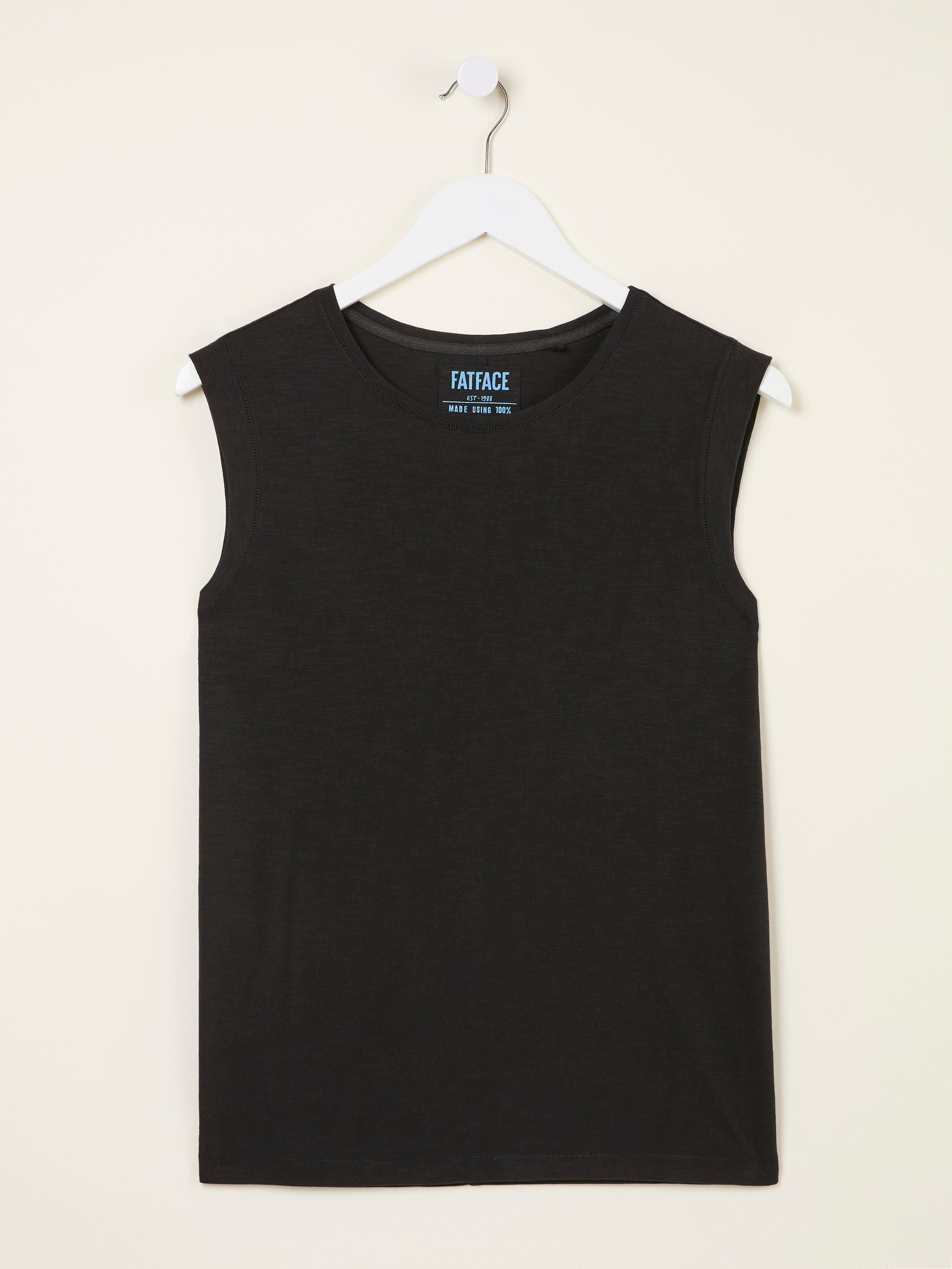 Tia Black Jersey Tank Top