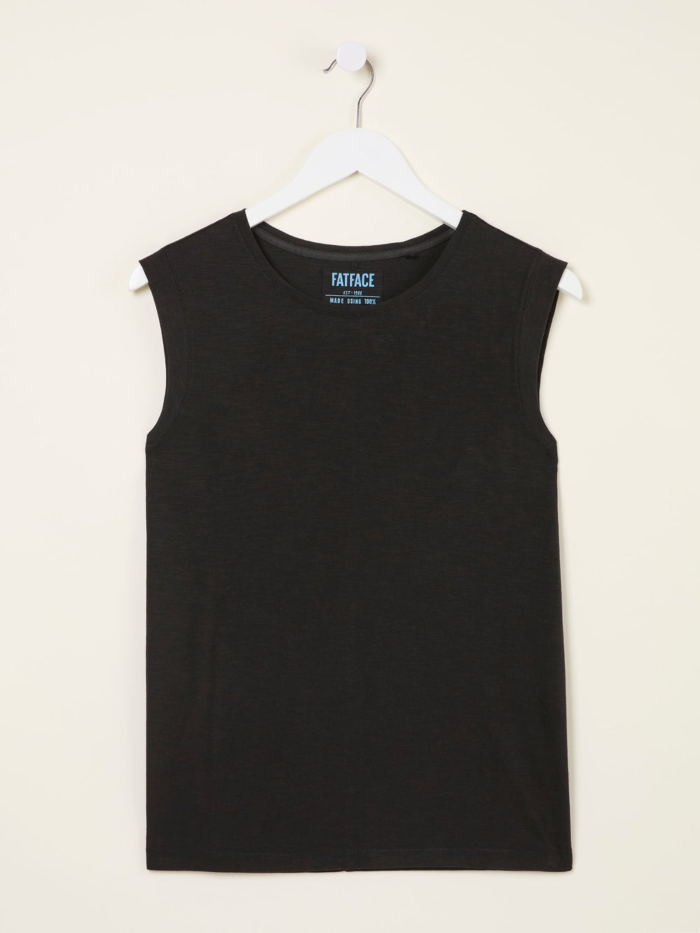 Tia Black Jersey Tank Top