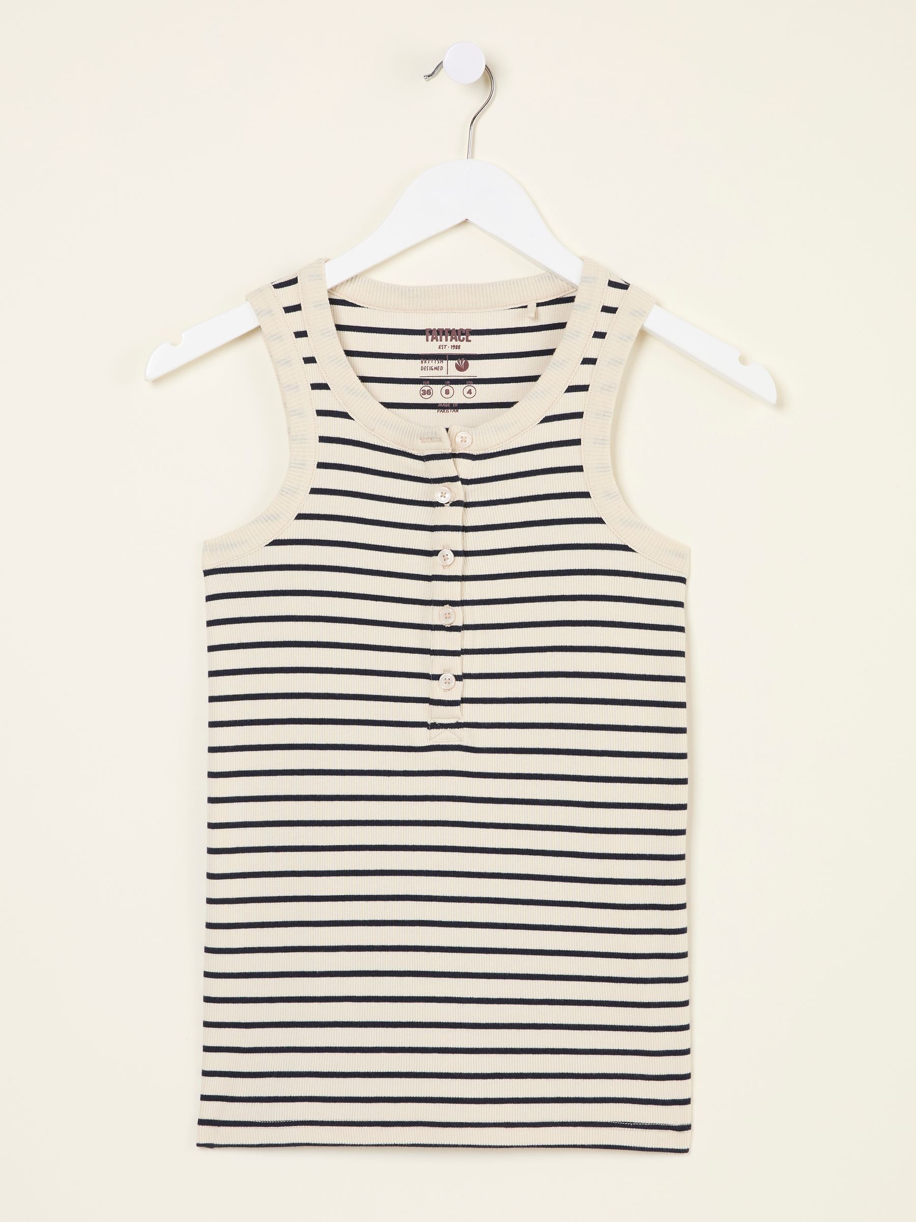 Rachel Breton Stripe Rib Vest