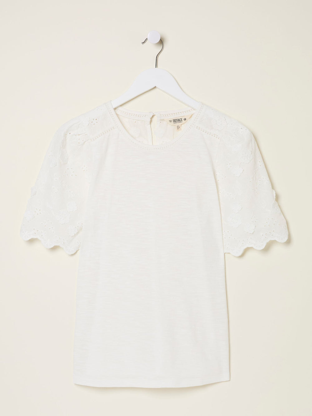 Ivory Pretty Broderie Top
