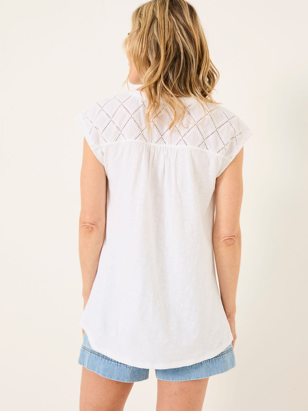 Sandi White Embroidered Tunic