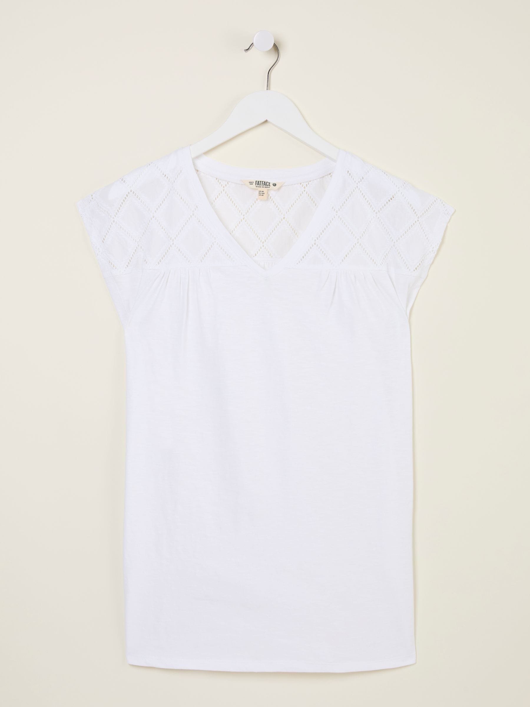 Sandi White Embroidered Tunic