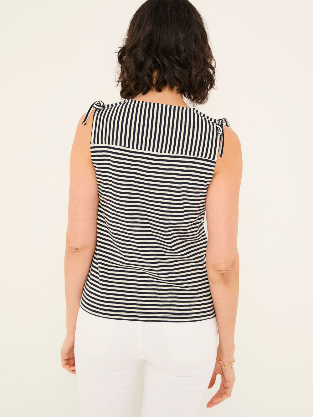 Claudia Navy Stripe Jersey Tank