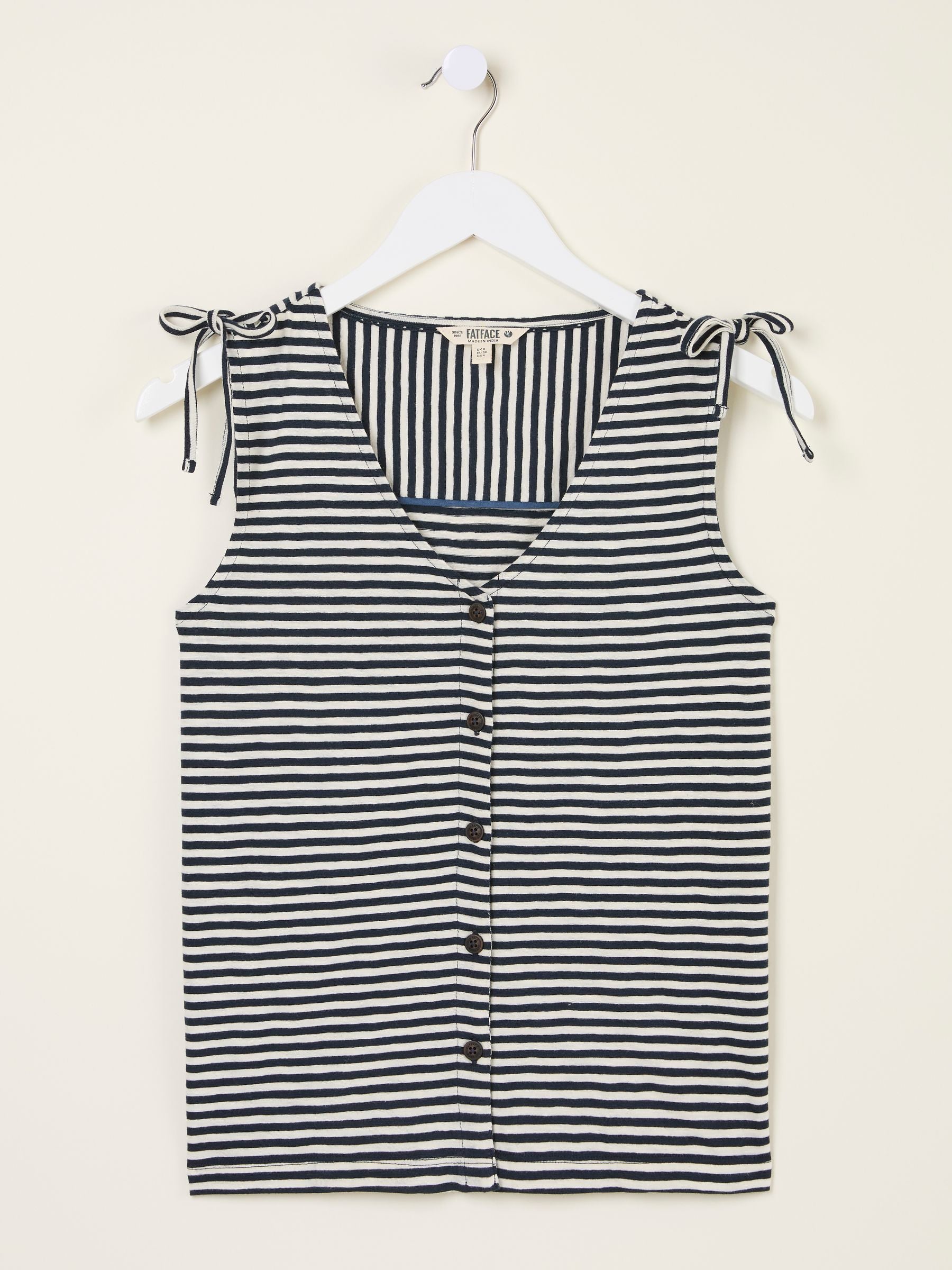 Claudia Navy Stripe Jersey Tank