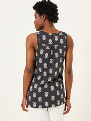 Tessa Black Mono Shells Jersey Tunic