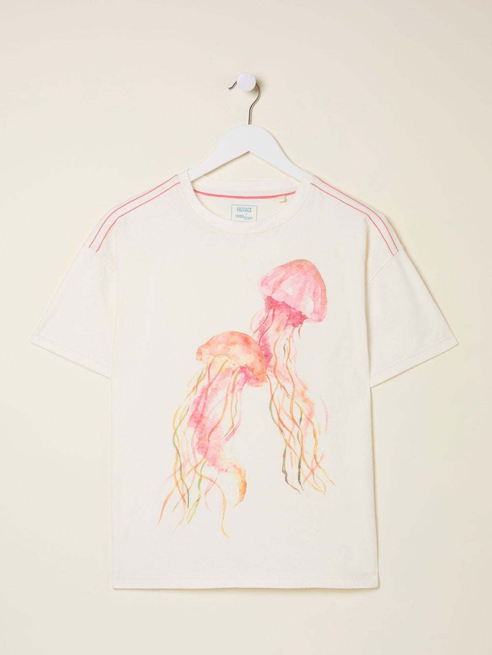White MCS Jellyfish Graphic T Shirt