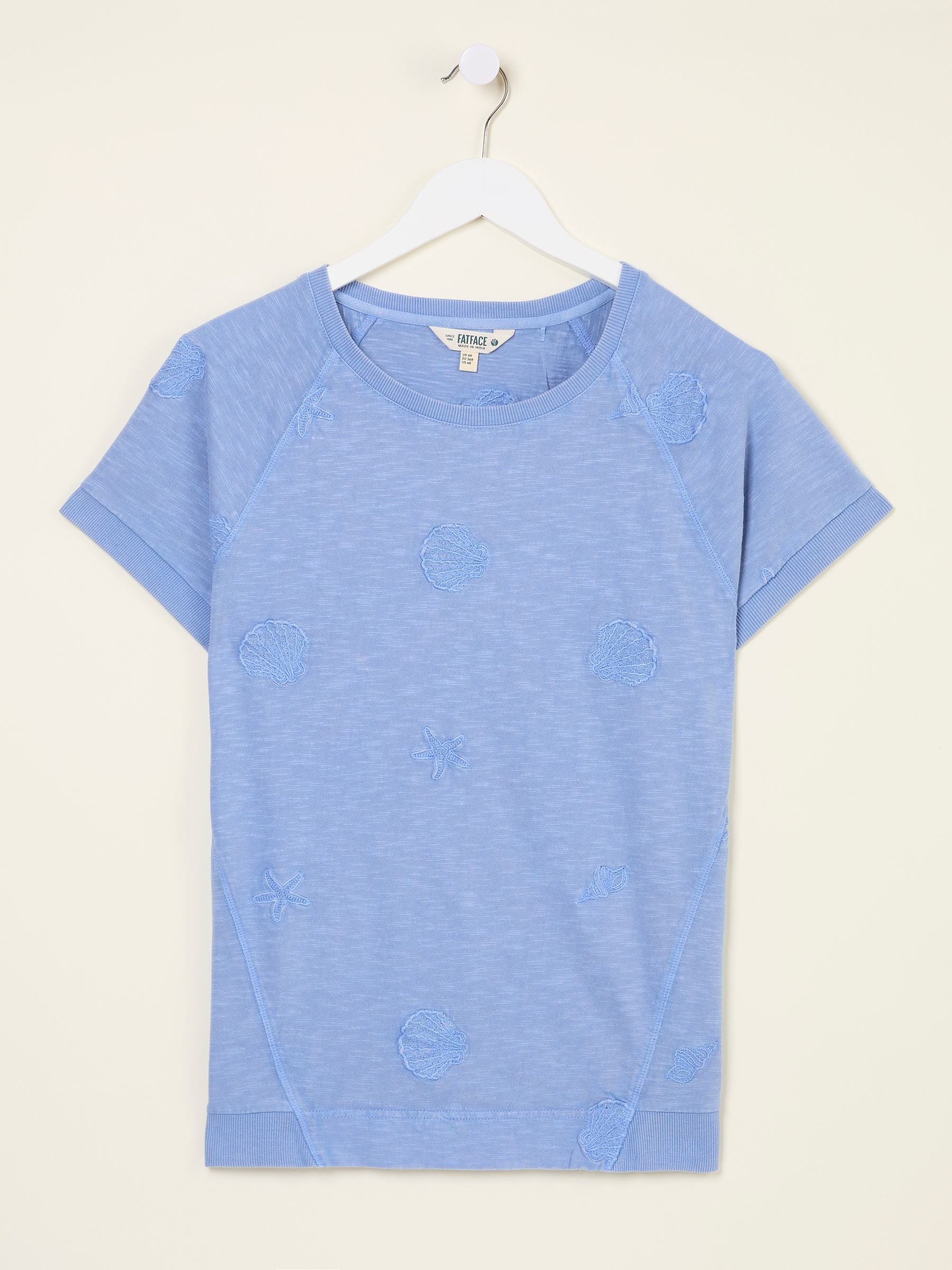 Blue Embroidered MCS TShirt