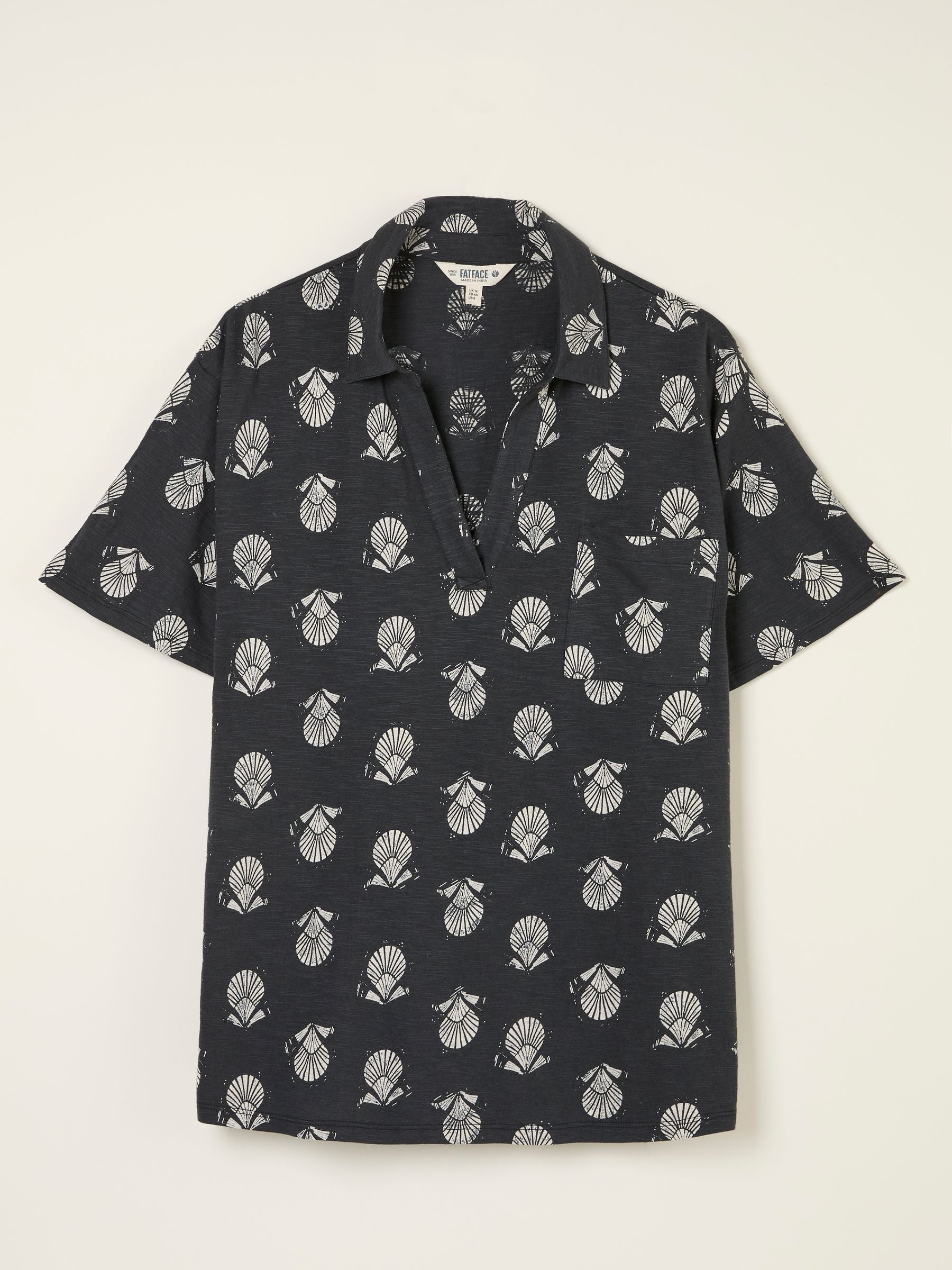Paige Black Lino Shells Short Sleeve Jersey Shirt