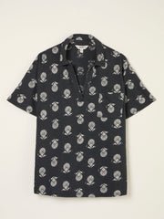 Paige Black Lino Shells Short Sleeve Jersey Shirt
