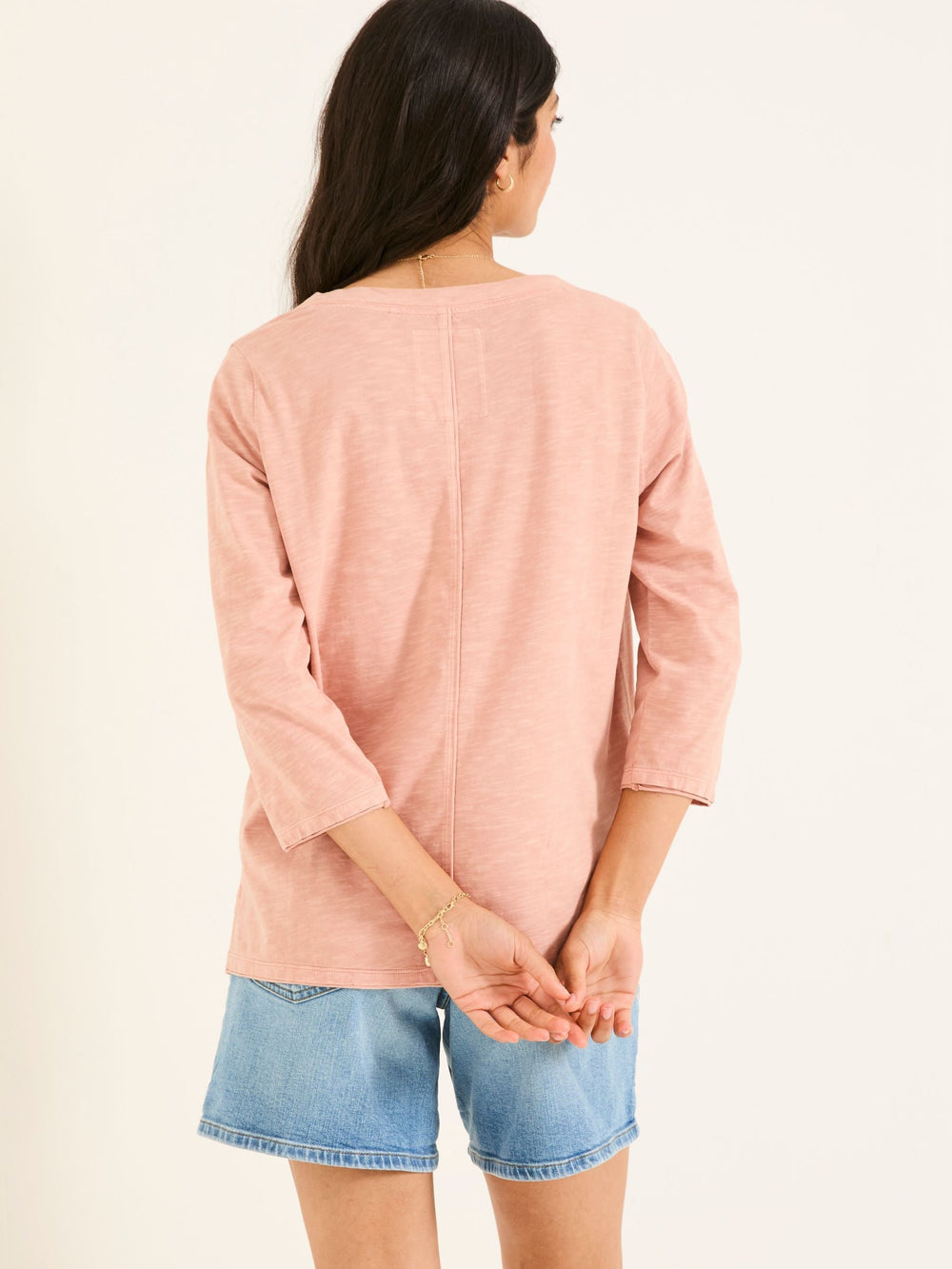 Aster Pink 3/4 Sleeve T-Shirt