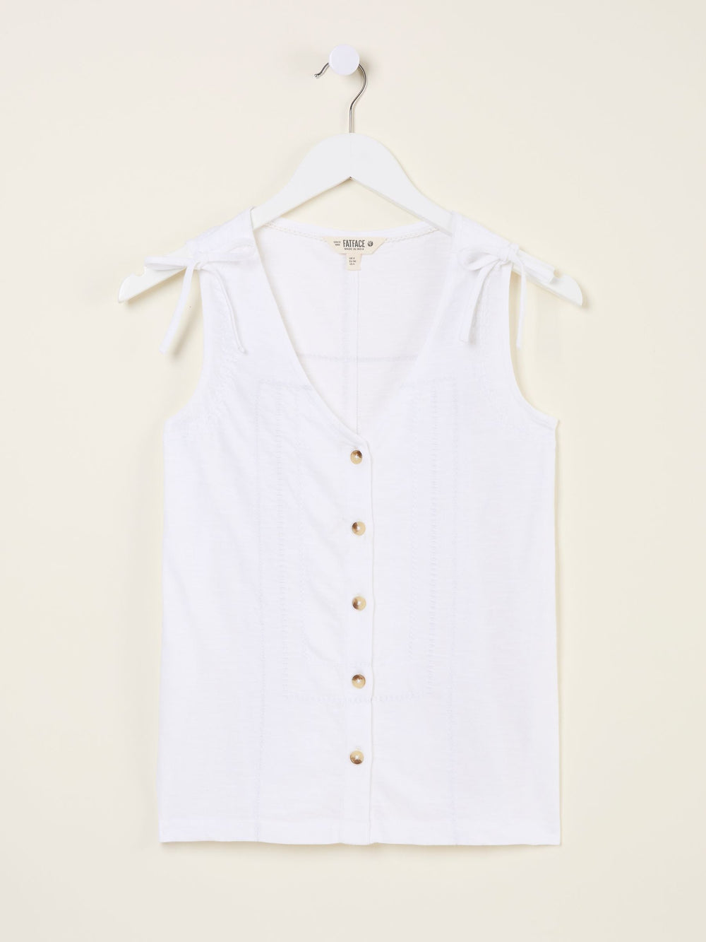 Claudia White Stripe Jersey Tank