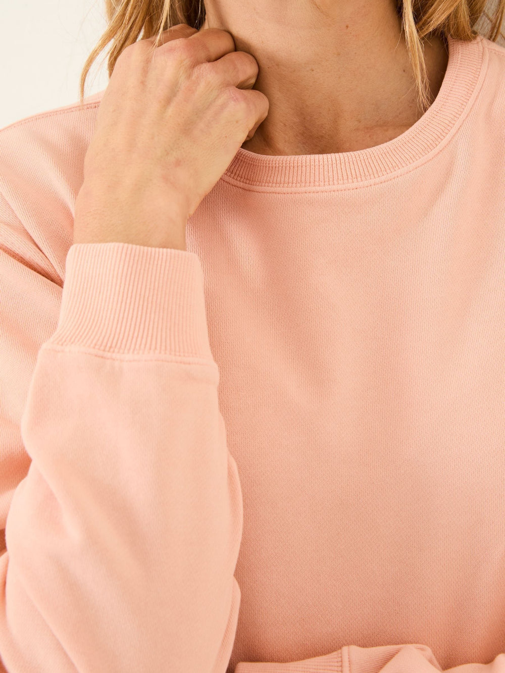 Georgia Coral Pink Crew Sweatshirt