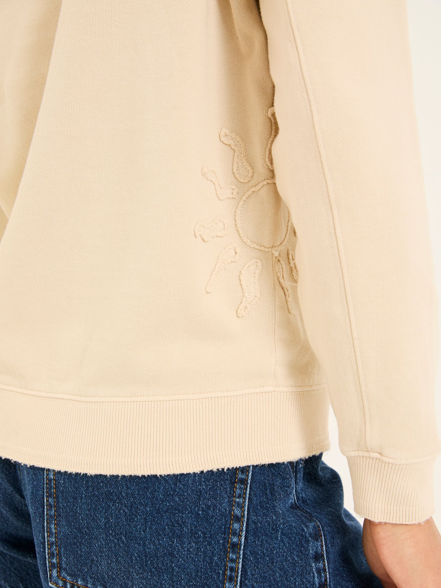 Lottie Natural Sun Graphic Crew Sweatshirt