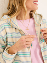 Ally Natural Homespun Zip Through Hoodie