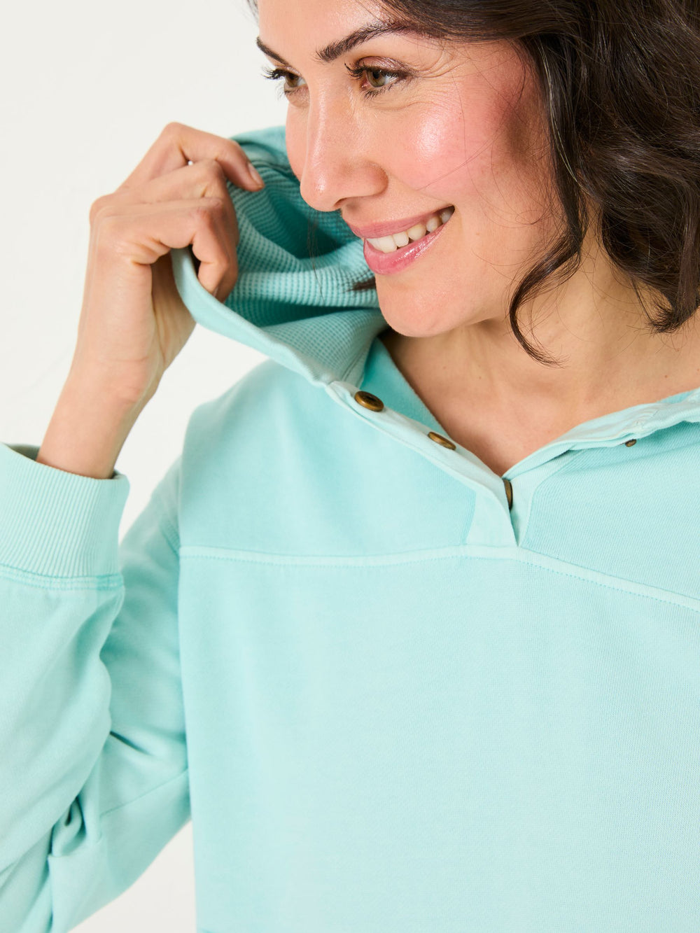 Bex Turquoise Blue Bex Overhead 100% Cotton Hoodie