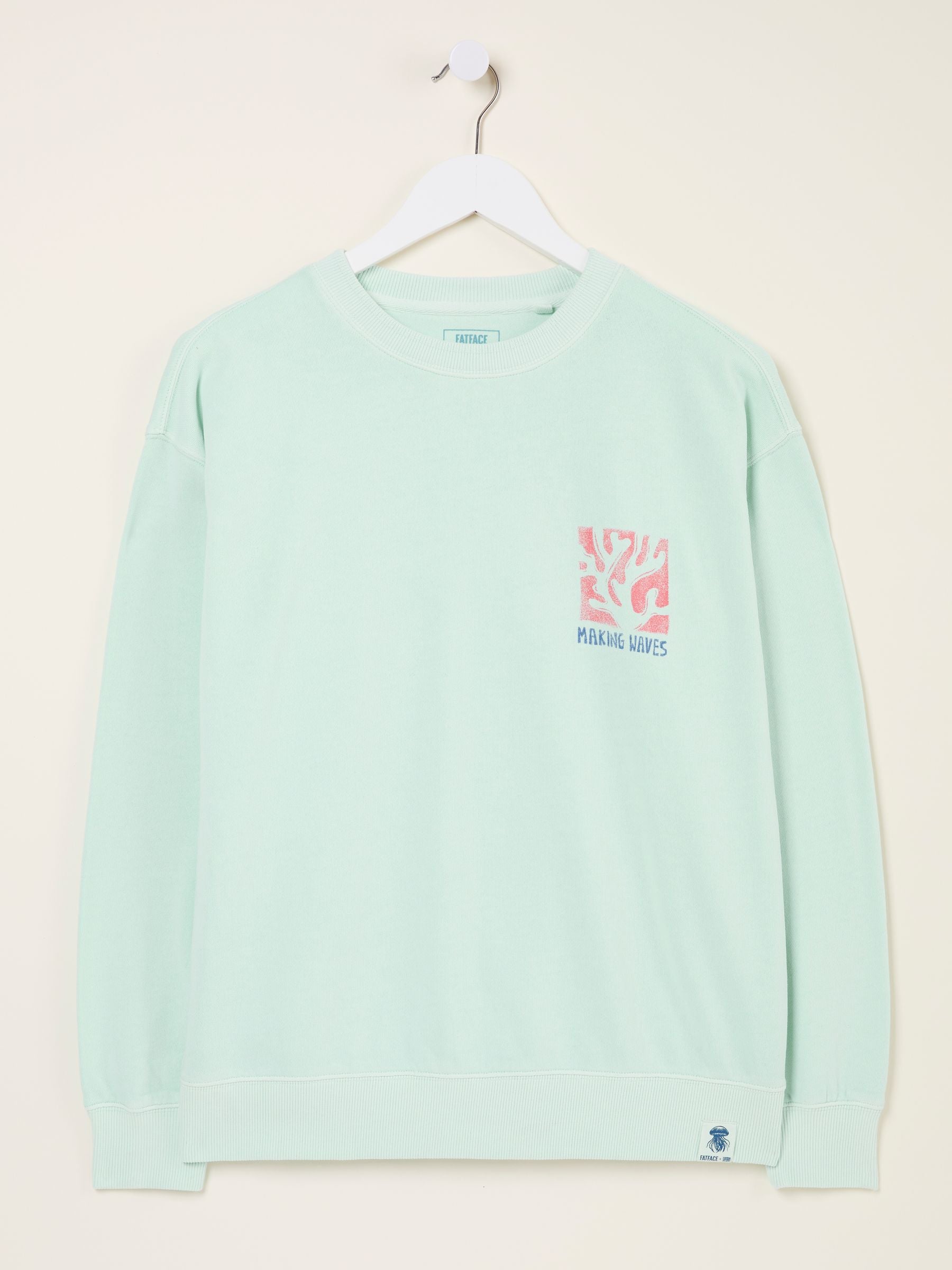 Georgia Mint Green MCS Graphic Crew Sweatshirt
