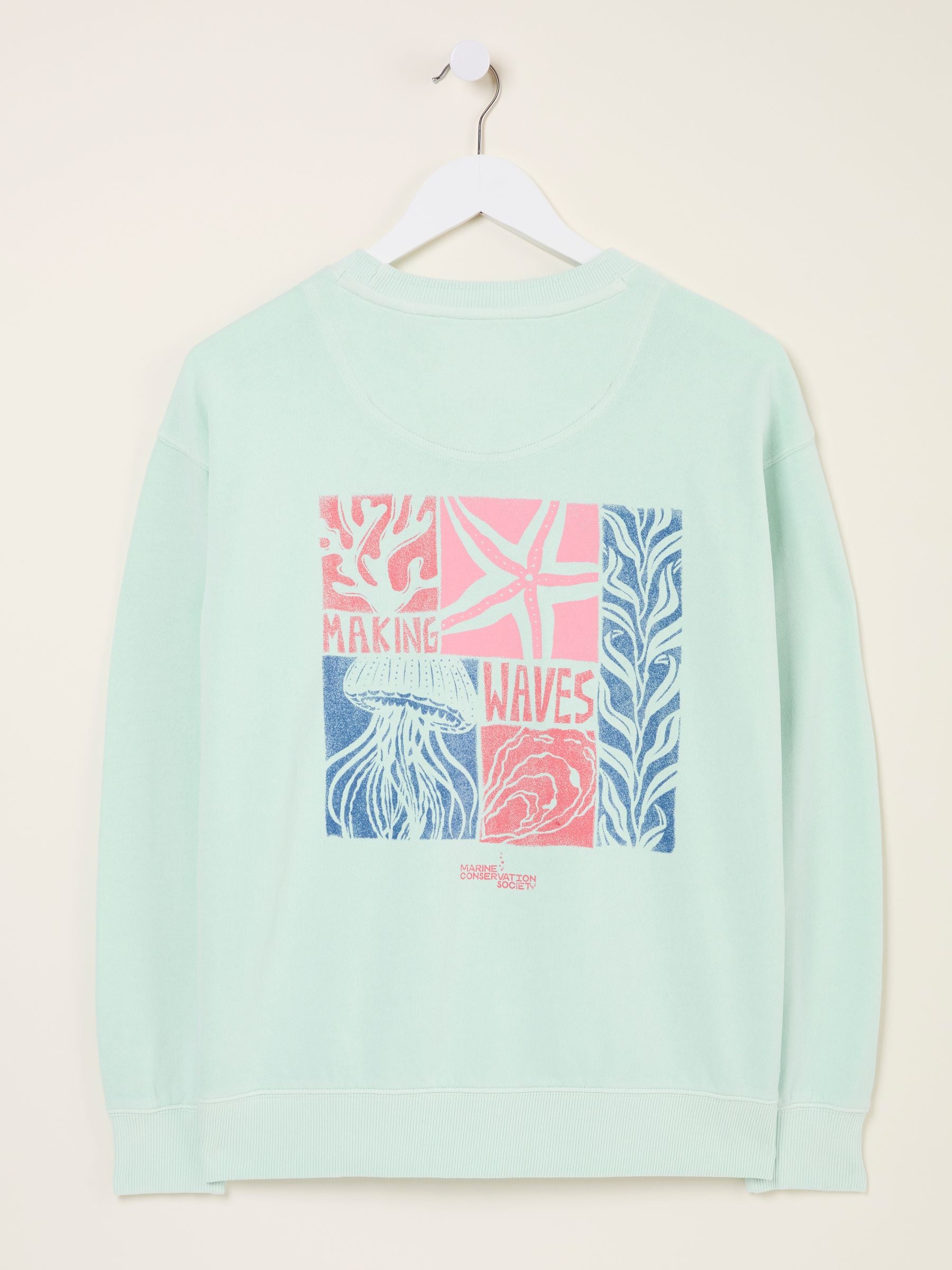 Georgia Mint Green MCS Graphic Crew Sweatshirt