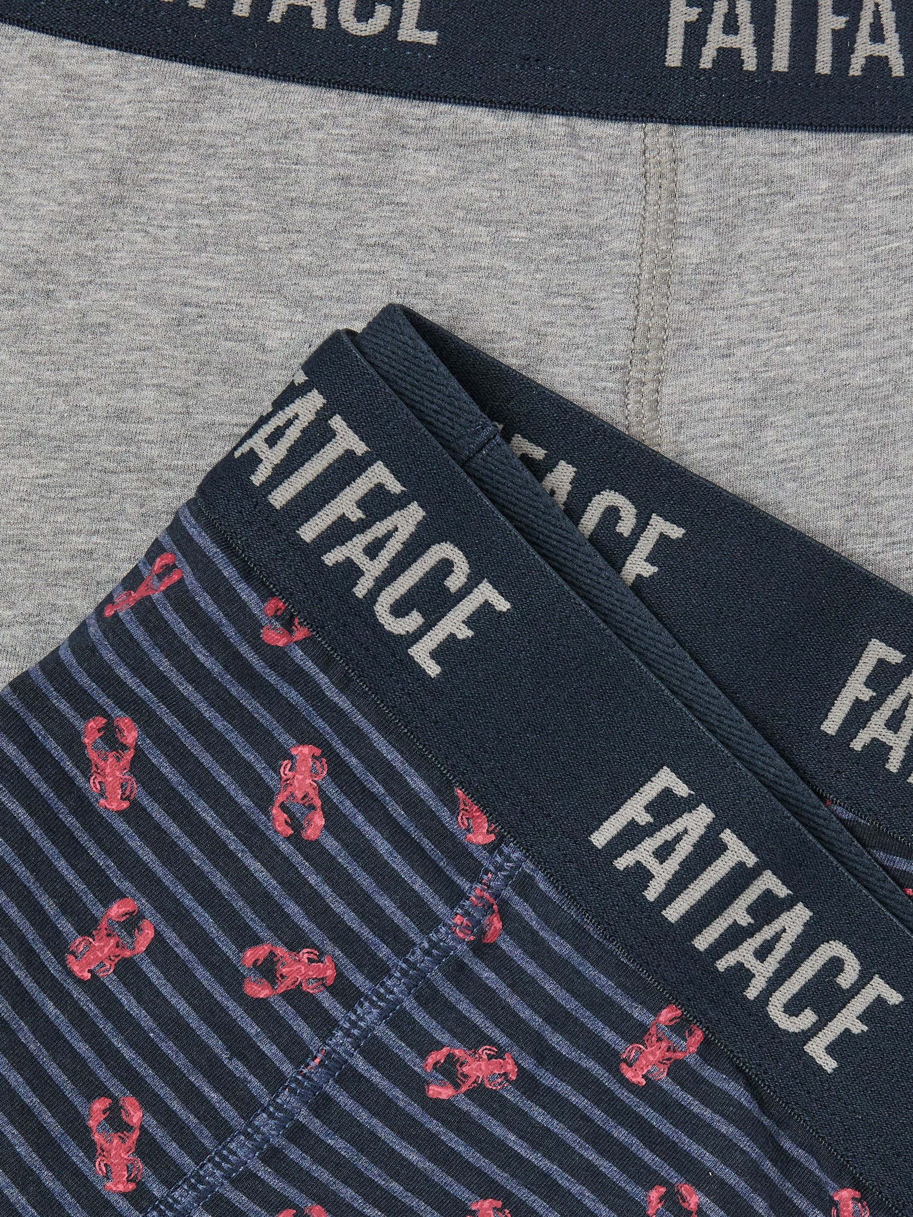 Grey & Navy Lobster Classic Boxers 2 Pack