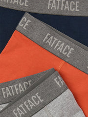 Grey/Orange/Navy Classic Boxers 3 Pack
