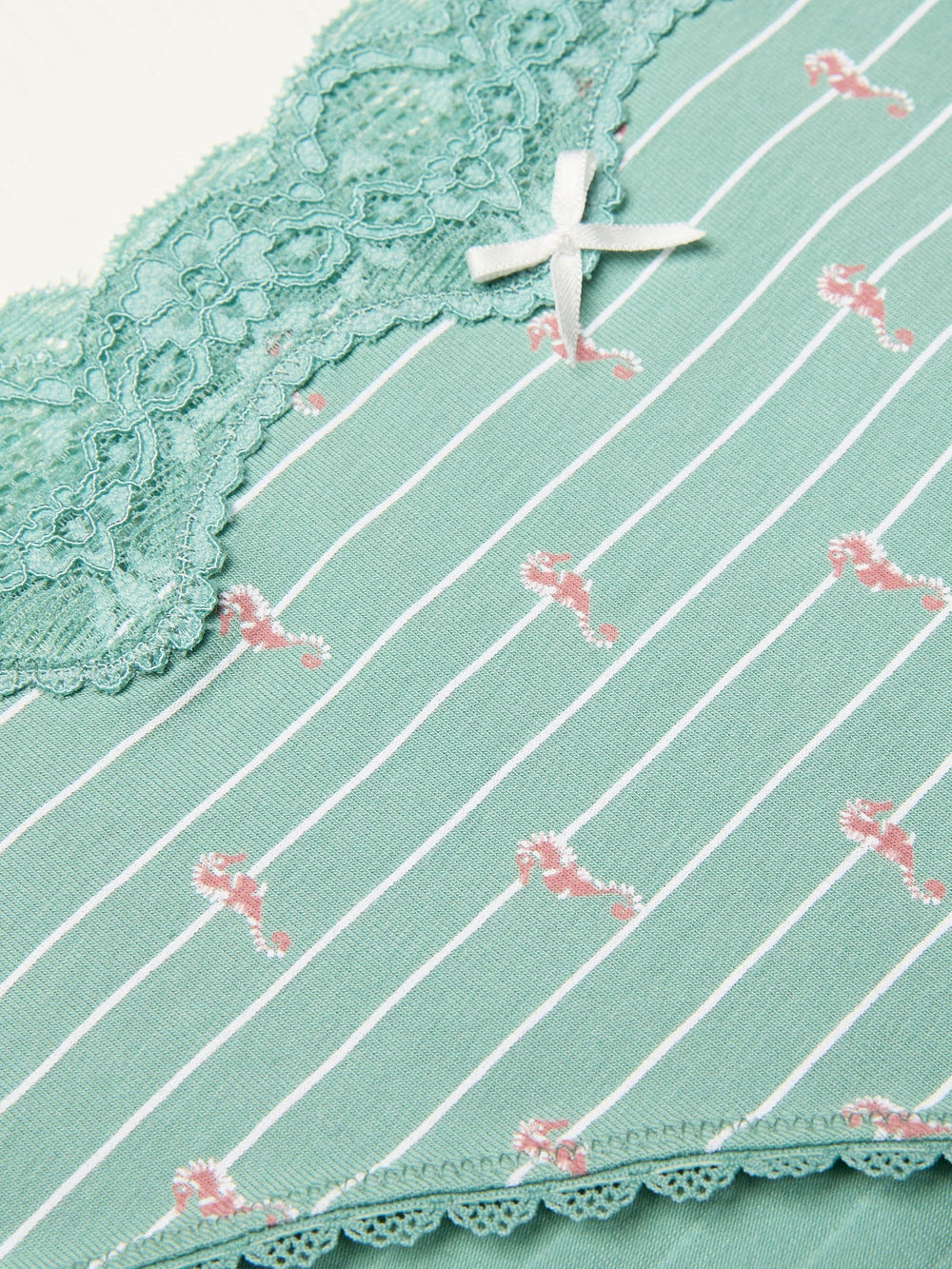 Green SEAHORSE PRINT KNICKERS