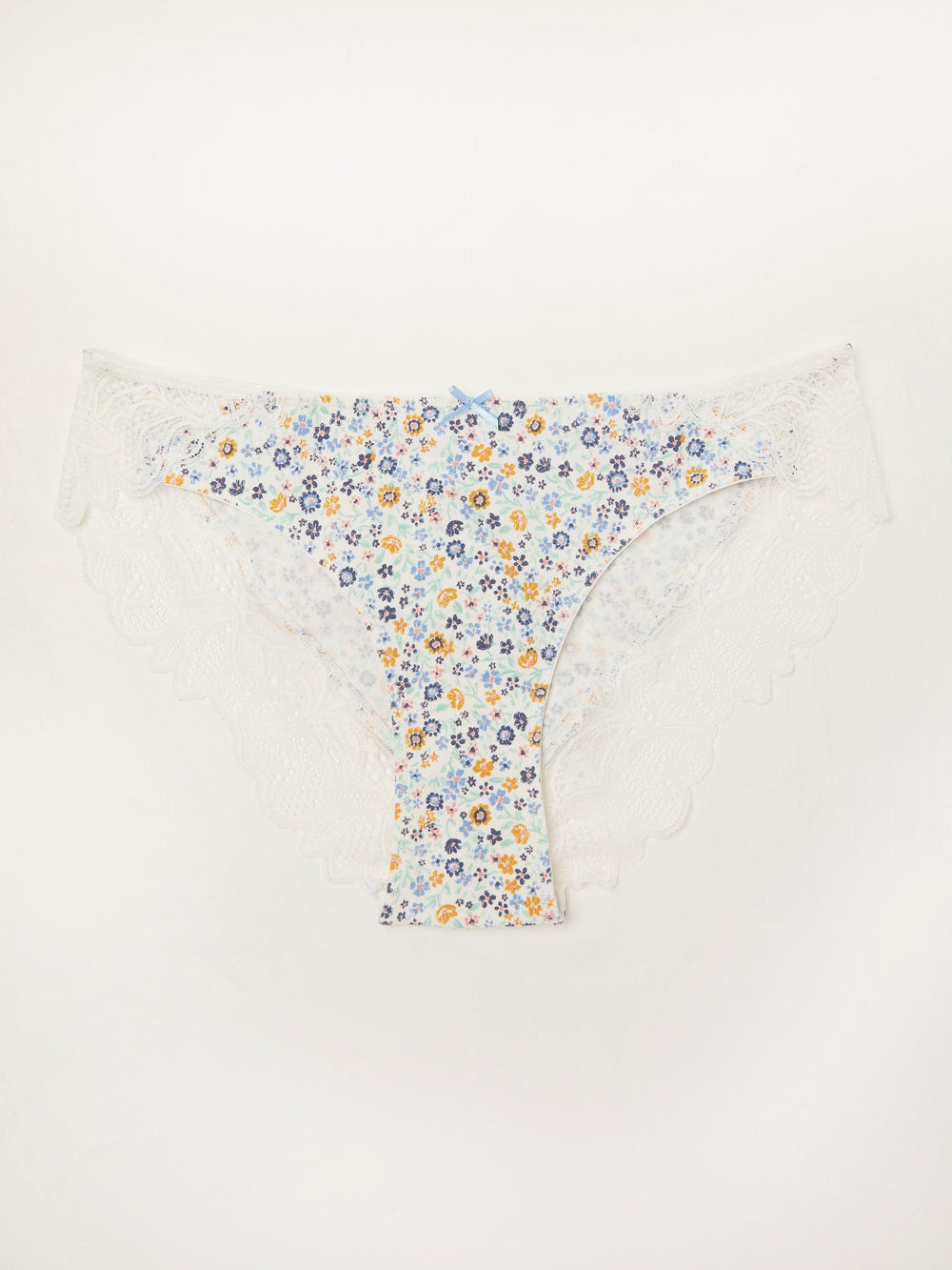 White Floral Knickers