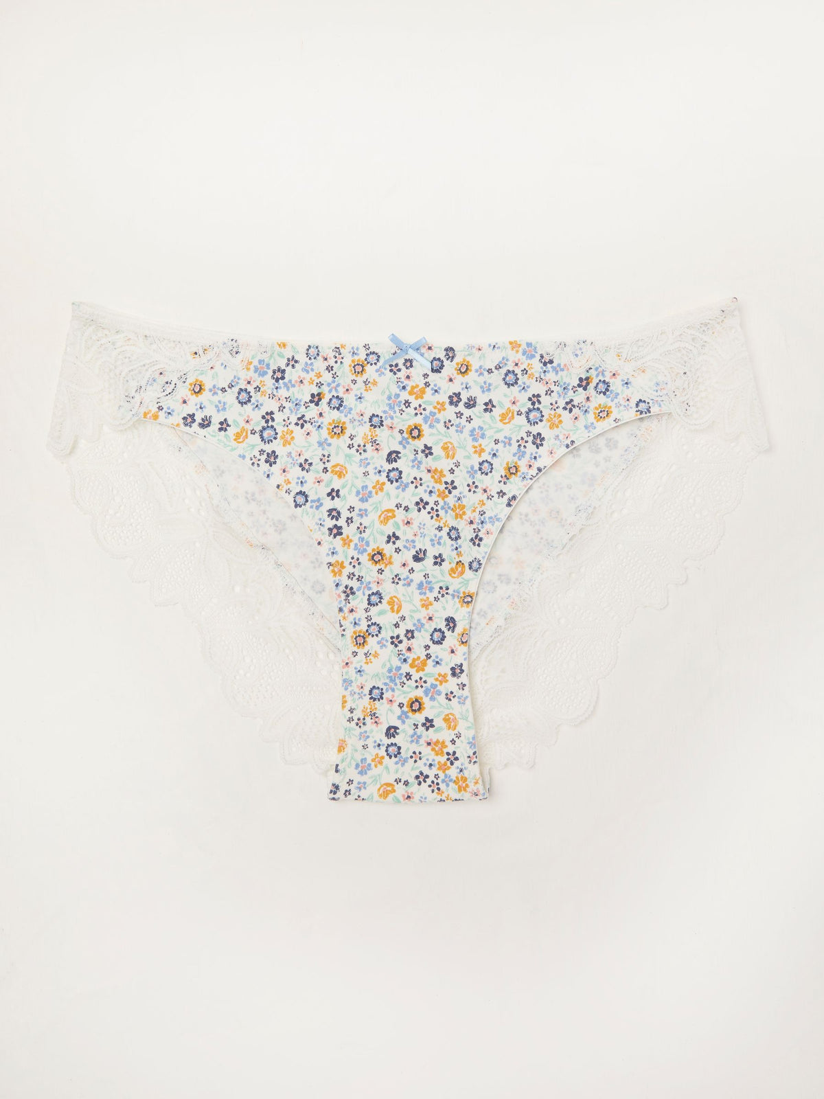 White Floral Knickers