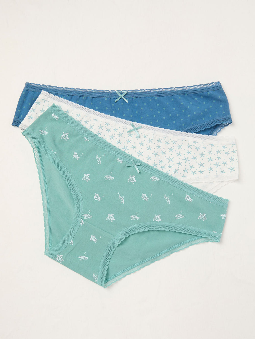 White Turtle 3 Pack Knickers