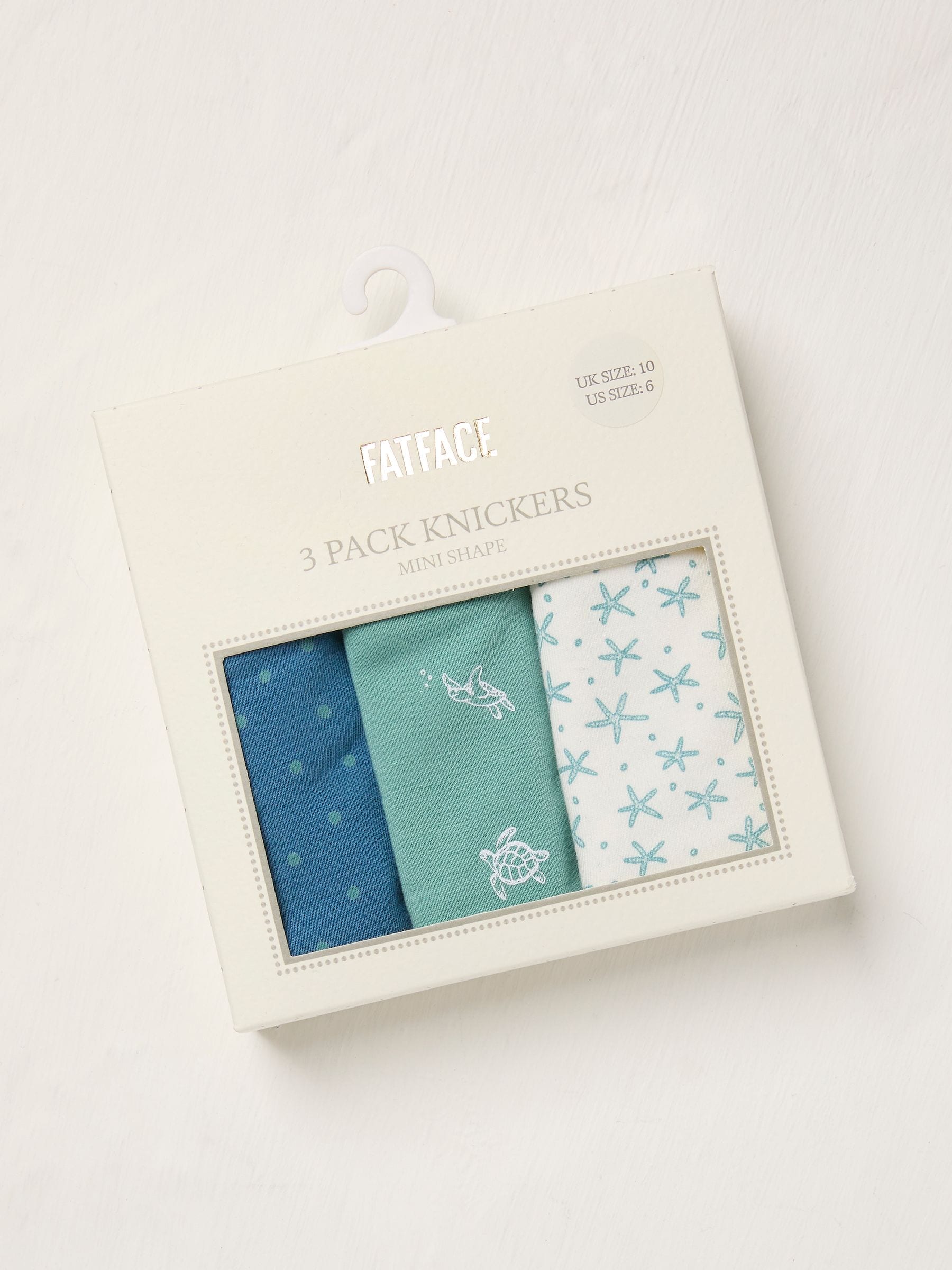 White Turtle 3 Pack Knickers