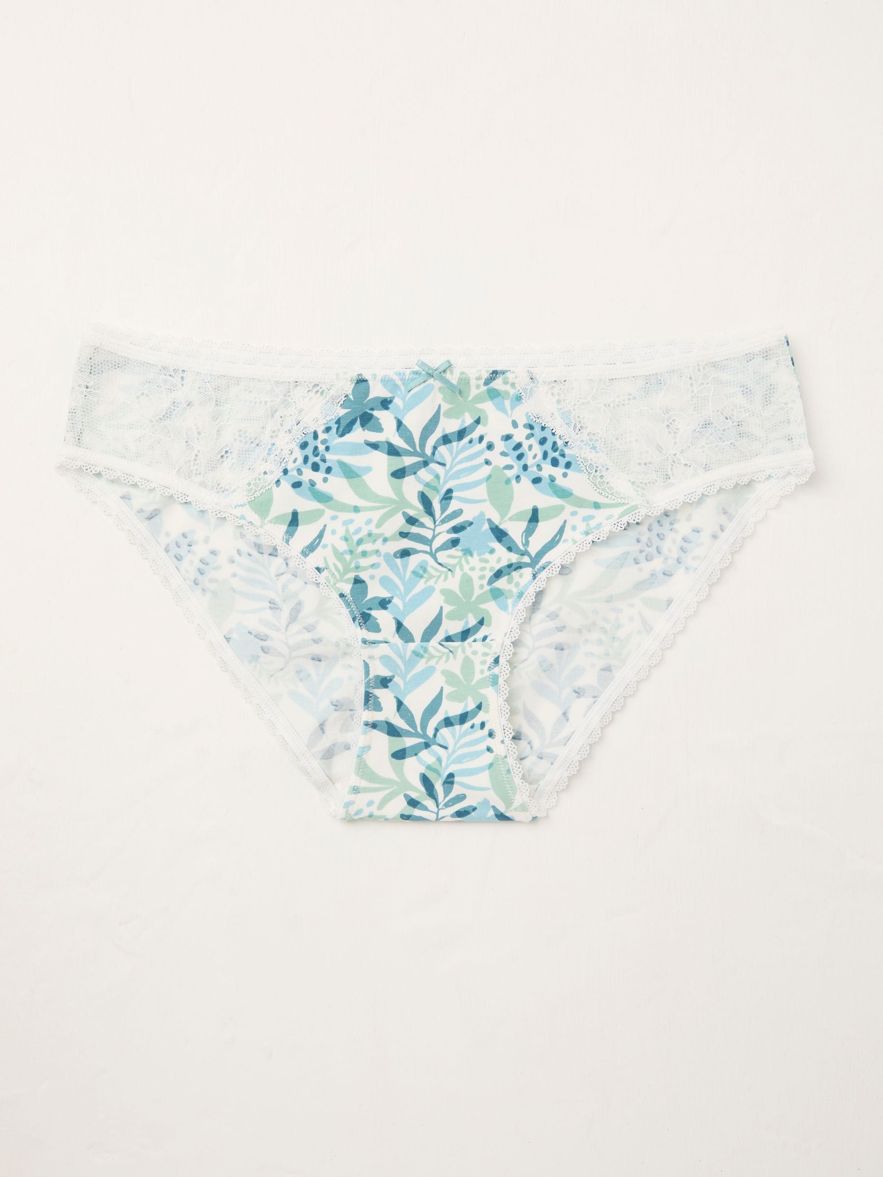 Green Leaf Print Knickers