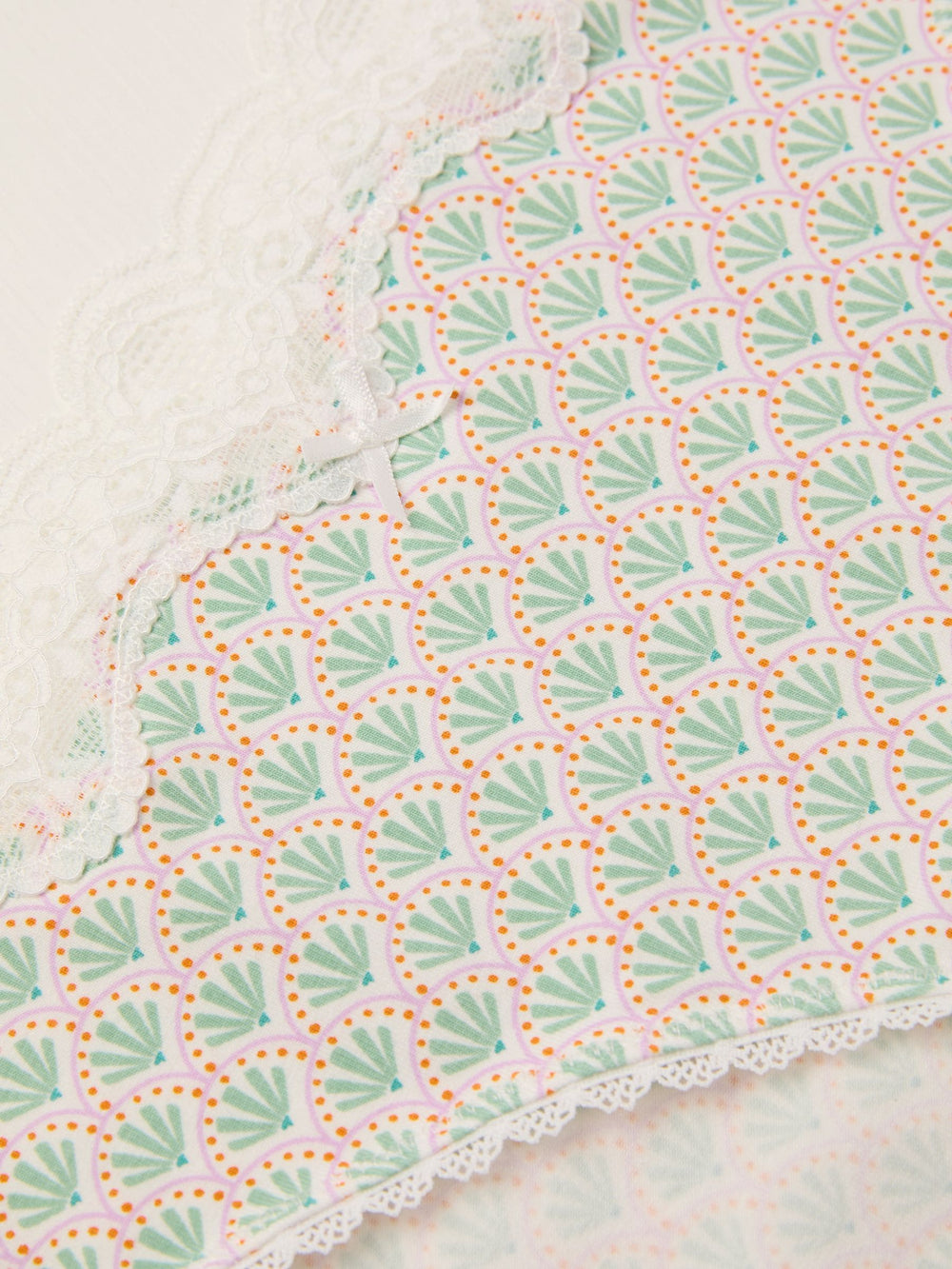 Green Geometric Print Mini Knickers